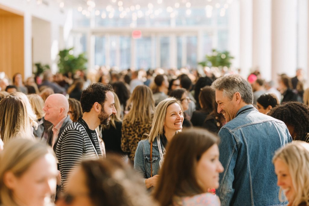 Foule au palais des congrès