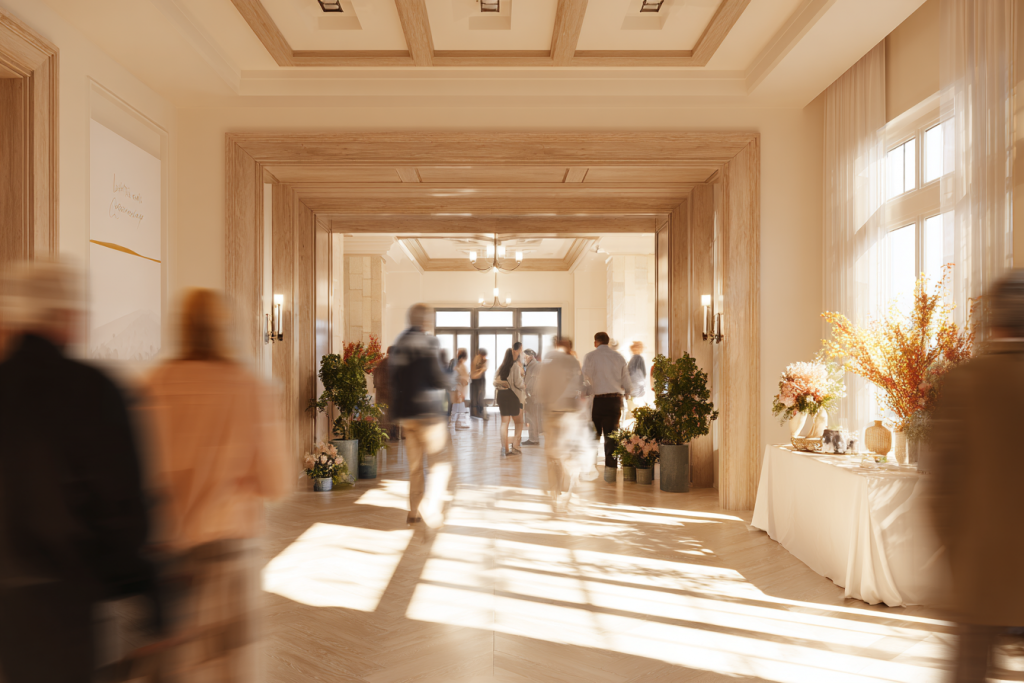 Intérieur palais des congrès Antibes