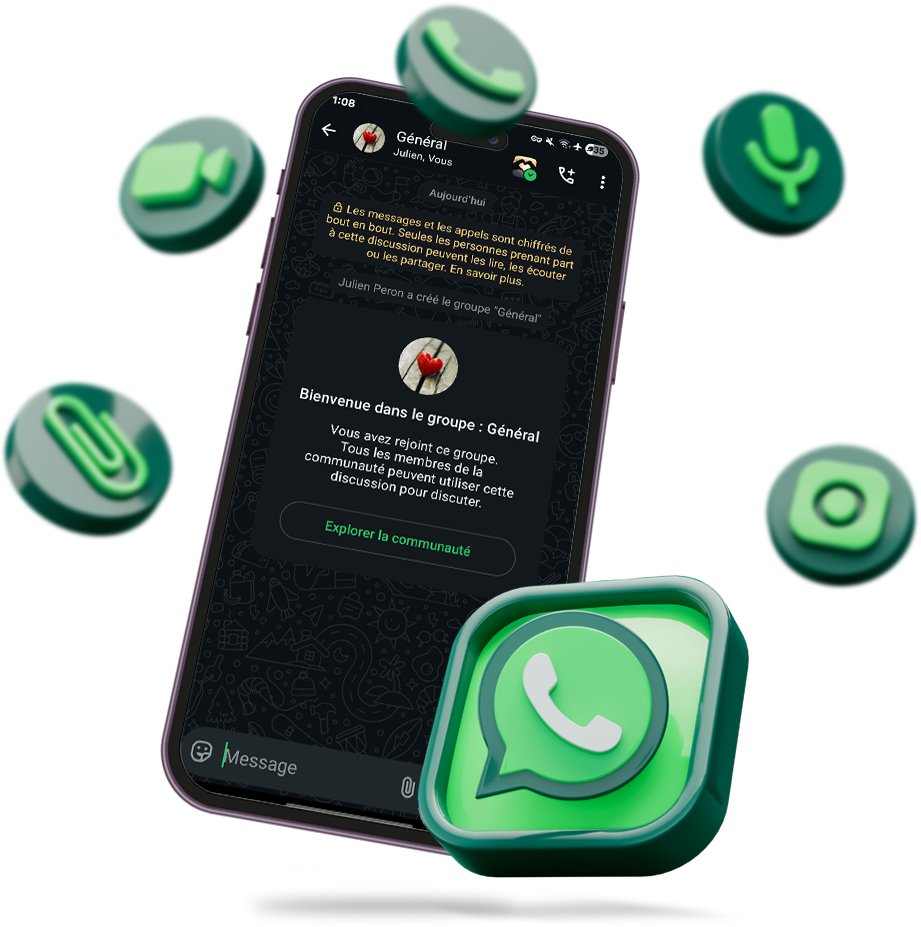 Téléphone whatsapp